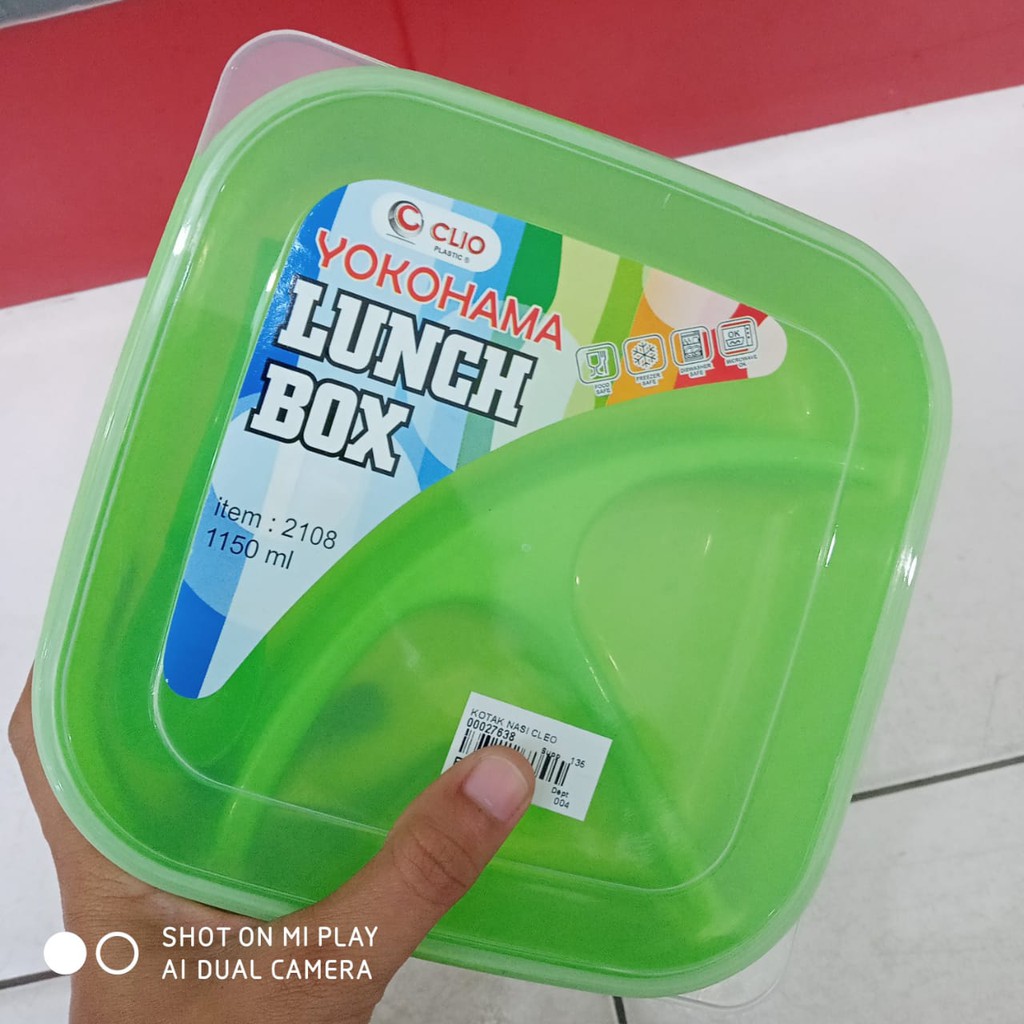 Lunch Box Plastik Tempat Makan, Kotak Makan, Souvenir Ultah, Yokohama