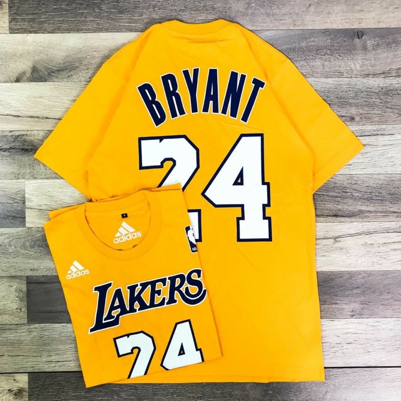 KAOS BAJU T SHIRT DISTRO LAKERS 24 KUNING PRIA WANITA COWOK CEWEK UNISEX PREMIUM ORIGINAL