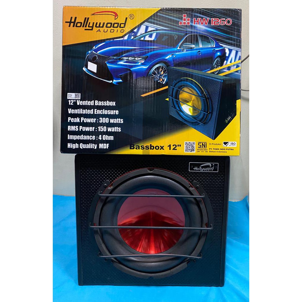Bassbox 12'' Hollywood HW-1260 Suara Bagus Kualitas Mantap Harga Murah Barang berkualitas
