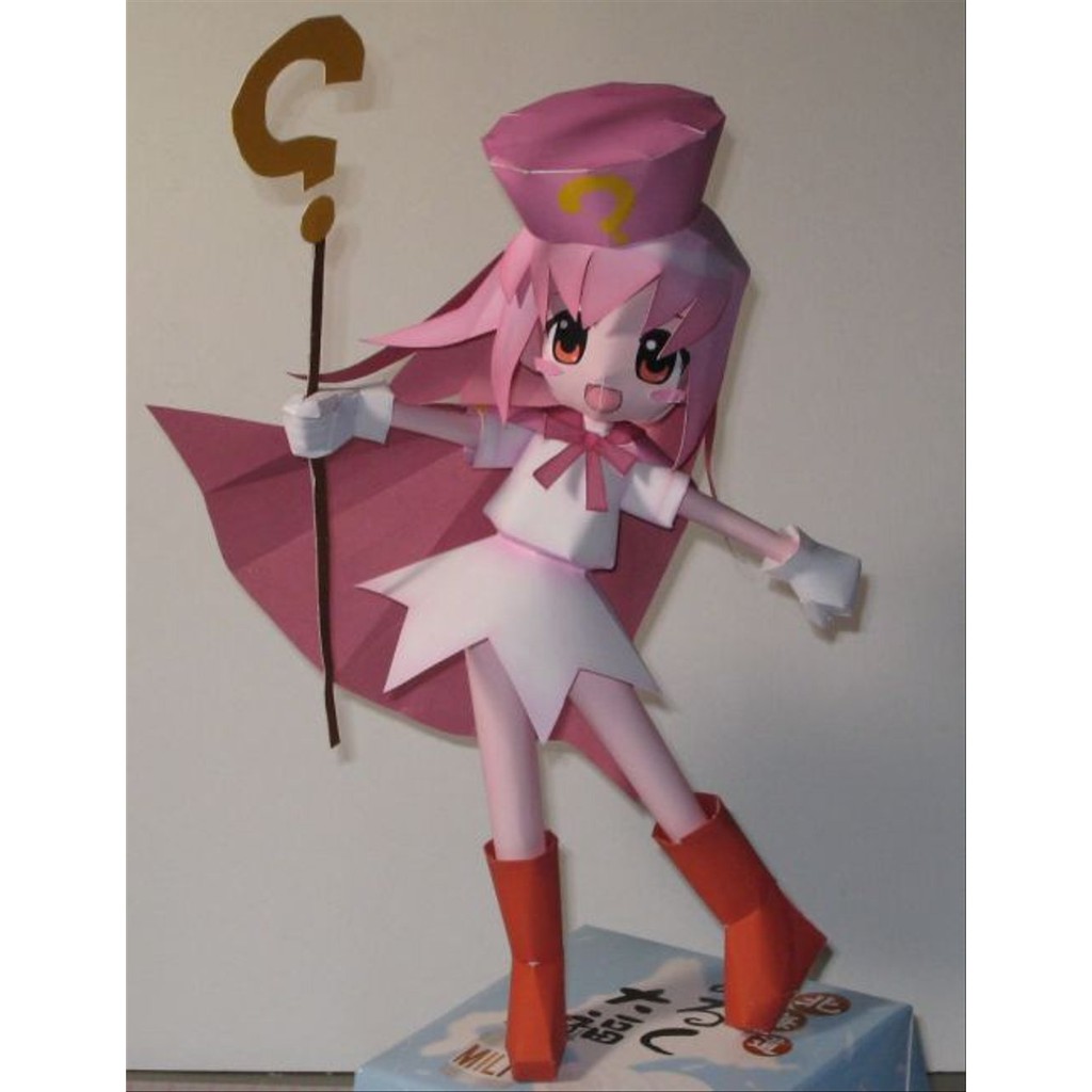 DIY Papercraft Pola Figure Anime Hatena Yousei