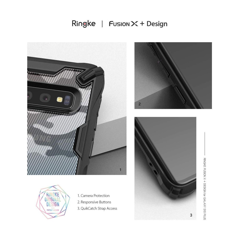 Case Samsung Galaxy S10 Lite / S10 Plus / S10e / S10 Ringke Fusion X Anti Crack Original Casing