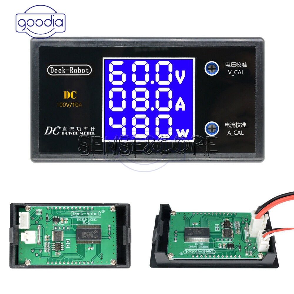 ღ[IN STOCK/COD]ღ Digital DC 50/100V 5A/10A LCD Voltmeter Ammeter Voltage Current Volt Power Meter