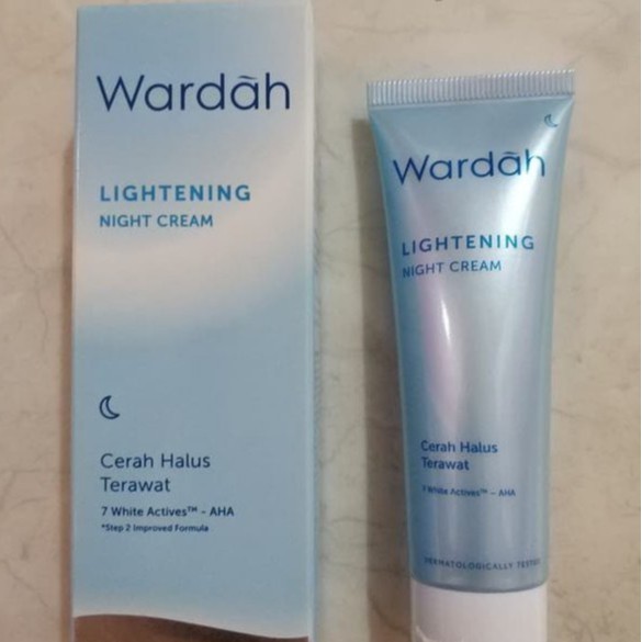 Wardah Lightening Night Cream 20ml Krim Malam Wardah Shopee Indonesia