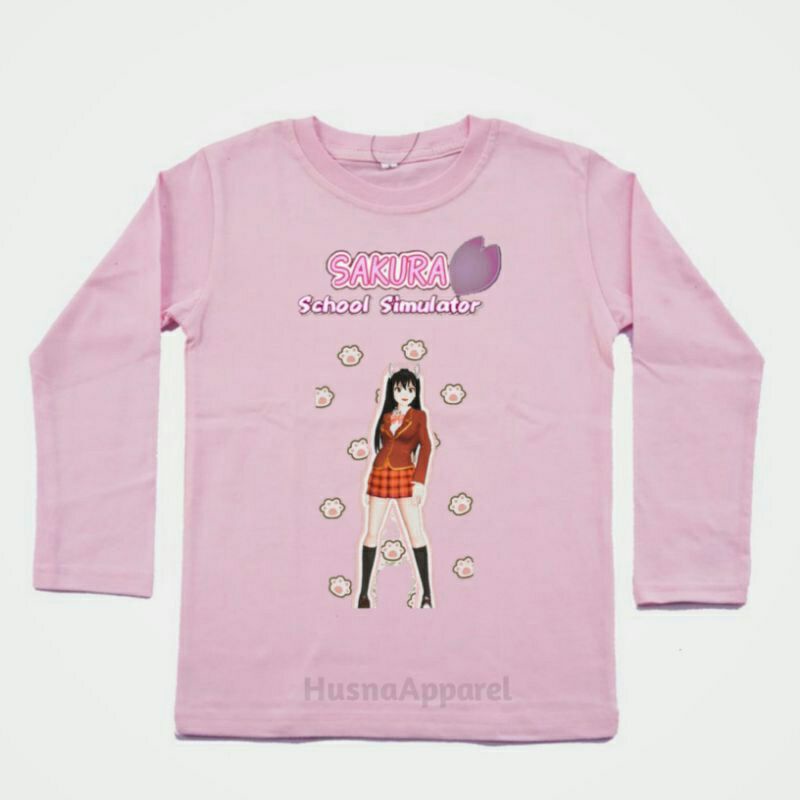 BAJU ANAK KAOS ANAK SAKURA SCHOOL SIMULATOR LENGAN PANJANG