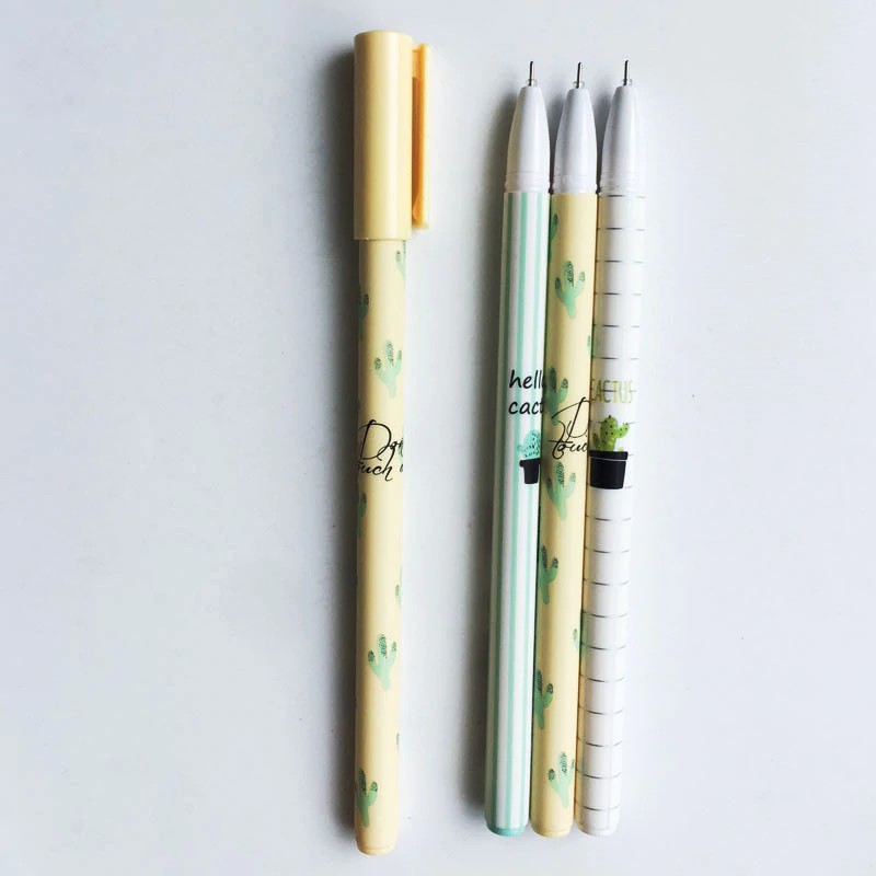 

INDORETAIL | 1 Pcs 0.5 MM Tinta Hitam Pena Kaktus Pola Gel Pena Kantor Sekolah Stationery Penulisan