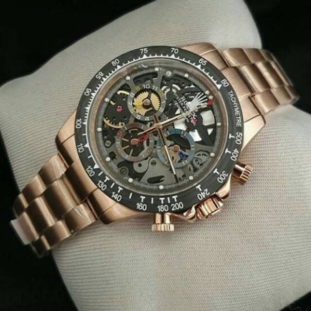Jam Tangan Pria Rolex Daytona (44 mm) matic Full Sett included Box + Free Ongkir