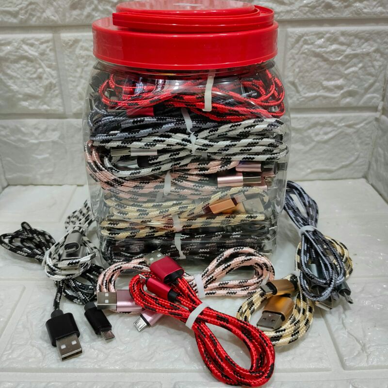 Kabel Data Belang Toples Isi 50pc Micro USB