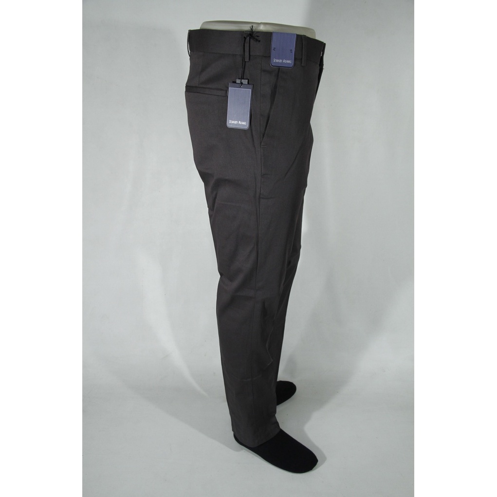 COD Celana Panjang Chino Pria Slimfit Stanley Adams Abu-abu Polos 100% Original Brand