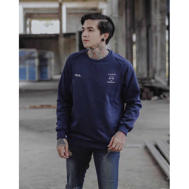 CREWNECK BASIC Colour Logo Simple Terbaru