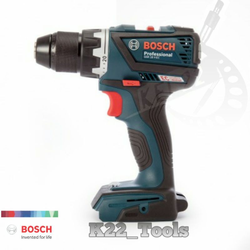 MESIN BOR TANGAN / BOR BATERAI BOSCH GSR 18 V - EC CORDLESS BRUSHLESS ( UNIT ONLY )