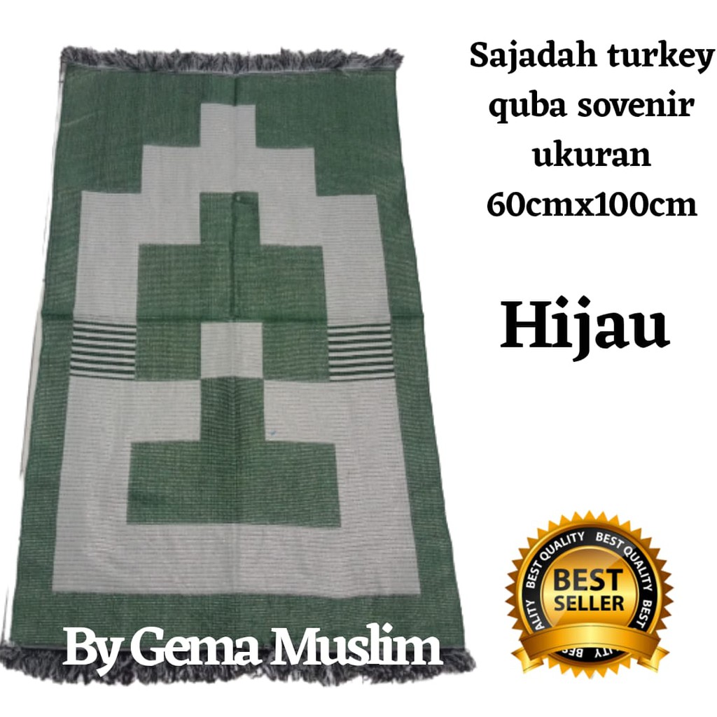 sajadah turky quba grosir isi 10 pcs ukuran 60cmx100cm