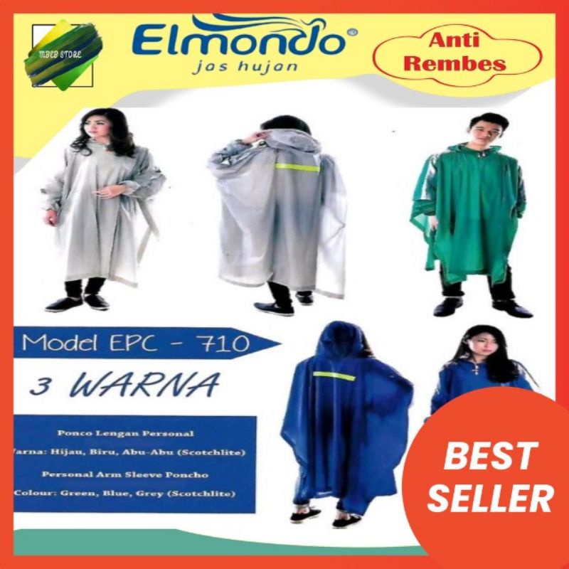 Jas hujan elmondo Ponco Lengan Personal 710