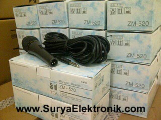 Mic TOA ZM520 ZM 520 ZM-520 Mik Microphone Toa Jogja Original Kabel For Ampli Horn Speaker Masjid