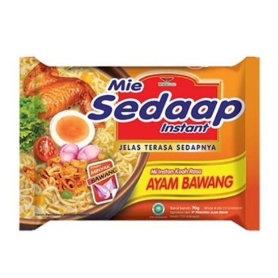 

Mie Sedaap Mi Kuah Rasa Ayam Bawang 70 gr