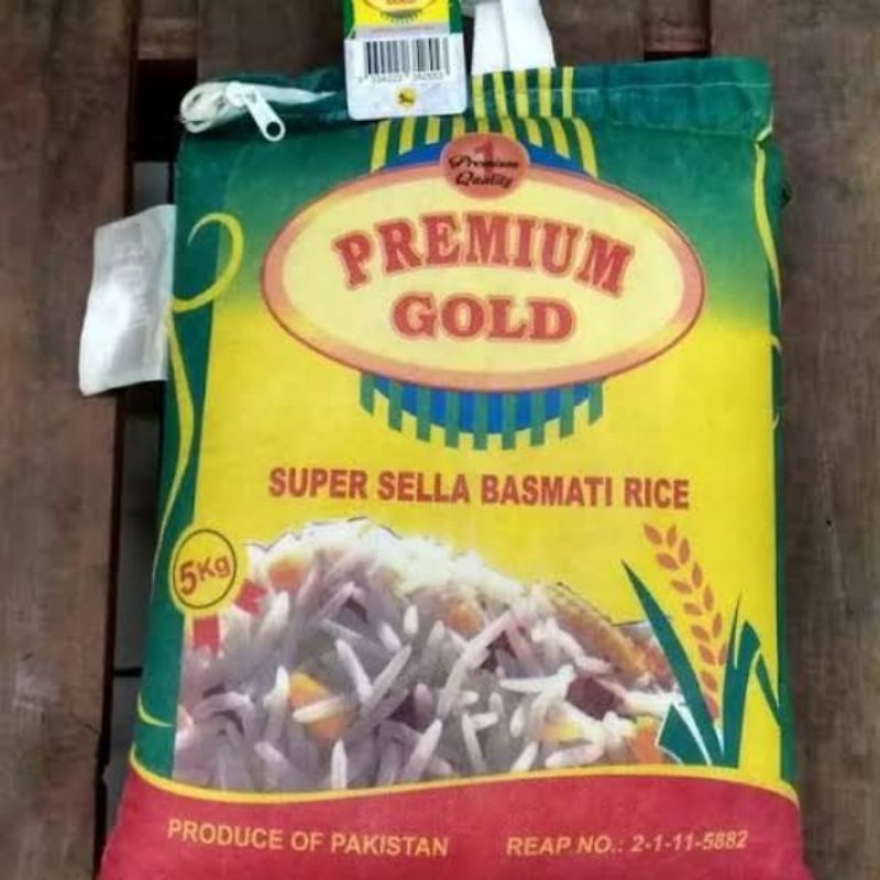 

Beras Basmati Premium gold 1 kg/Super Sella Basmati Rice