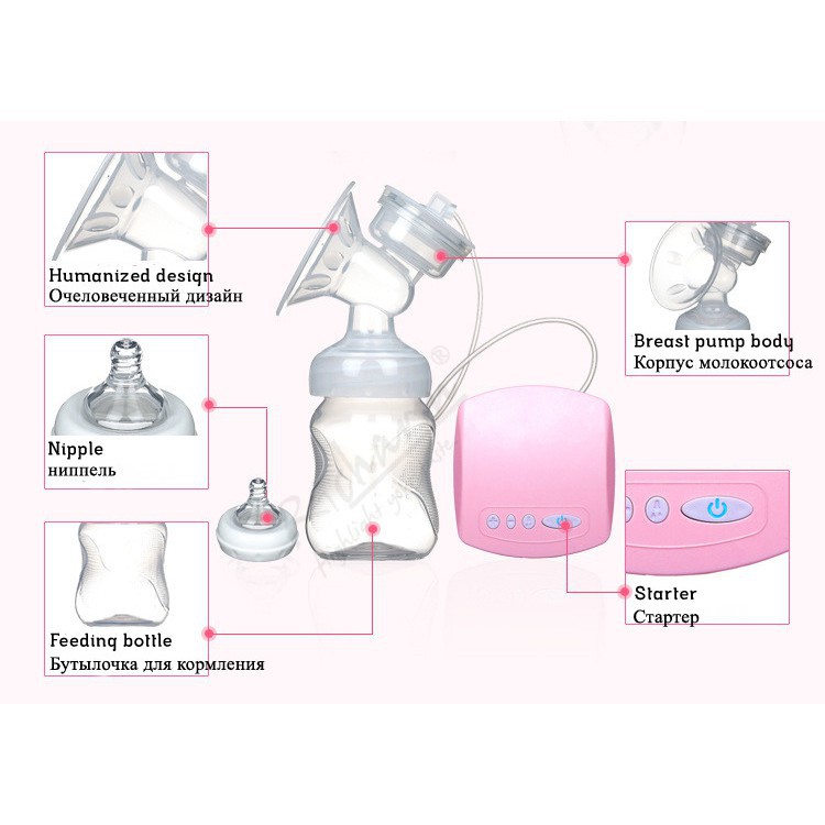 Grab medan Pompa ASI Elektrik Otomatis Milk Breast Pump - MZ-602