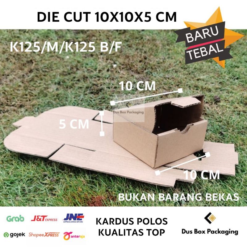 

Kardus box die cut 10X10X5 cm kotak packing