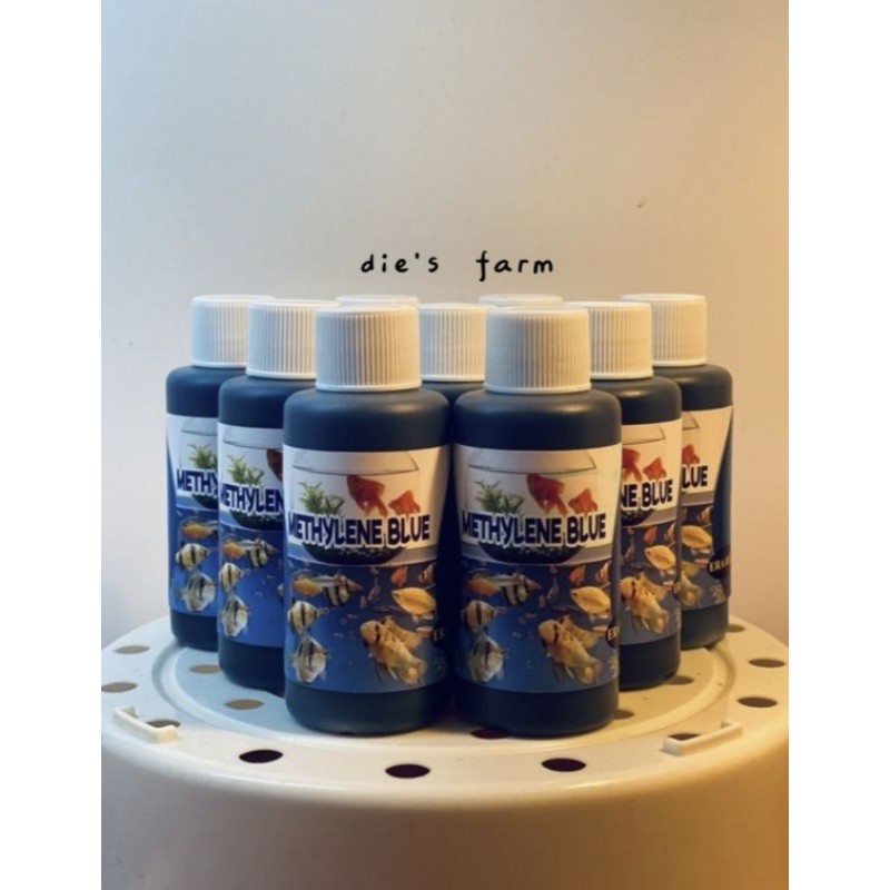 Obat Biru/Methylene Blue 100ml Ikan Hias Cupang/Guppy Obat White Spot/Jamur