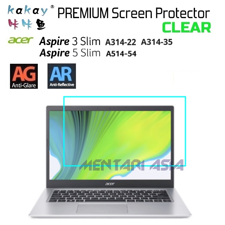 Screen Protector ACER Aspire 3 Slim  5 Slim - KAKAY Premium CLEAR PET Film