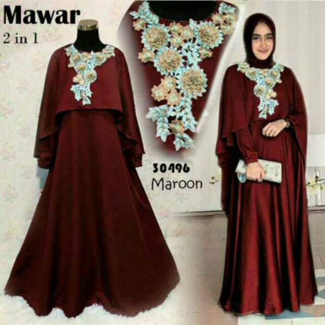 Mawar Maxi Fashion Msulim Wanita