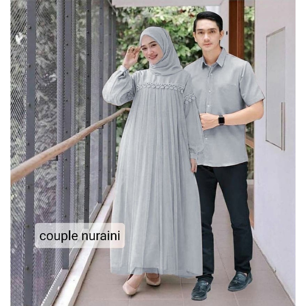 COUPLE CP NURAINI RENDA TILE MOSCREPE (ADA KEMEJA SAJA) HM ADA VIDEO REAL PICT HM