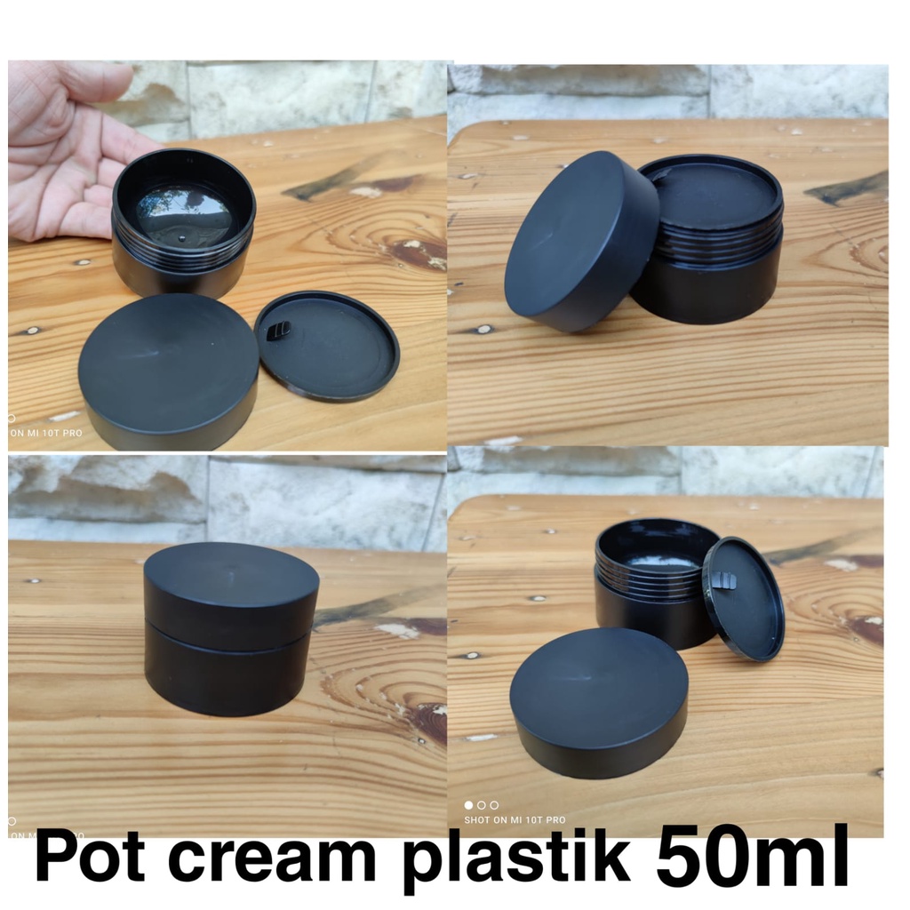 Pot Cream 50ml Pot Krim Plastik Wadah Tempat Kosmetik 50gram Botol Perawatan Kulit Jar Pot Lotion Ja