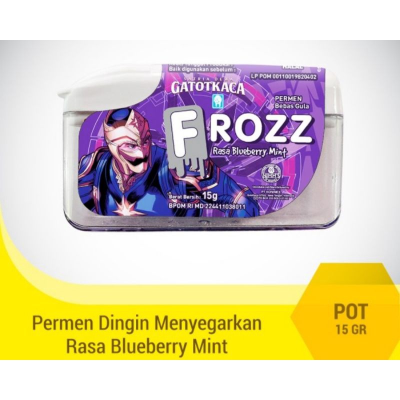 

FROZZ BLUEBERRY MINT BEBAS GULA