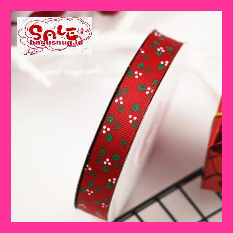 

Perlengkapan Natal -Ty- Christmas Present Gift Ribbon 01 / Pita Kado Natal 1,5 Cm - Hijau 790Natt