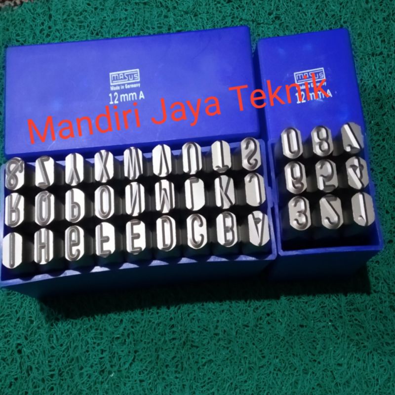 

MASUS Germany Huruf dan Angka Ketok 12 mm Stamp Punch Letter Set