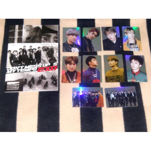 [SHARING] EXO Hologram Photocard Sticker Fr Sticker Book Set Don't Mess Up My Tempo Album
