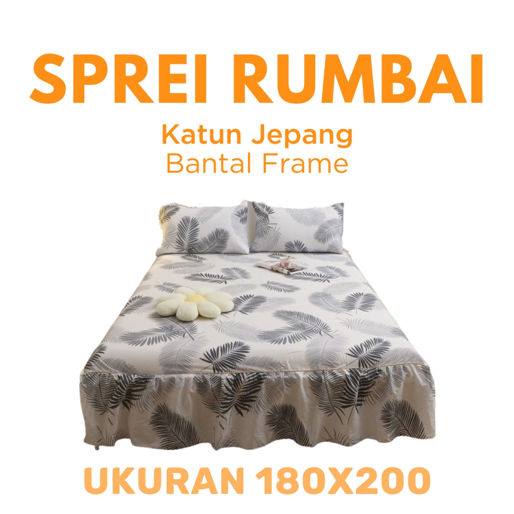 Sprei Katun Jepang Rumbai 180x200