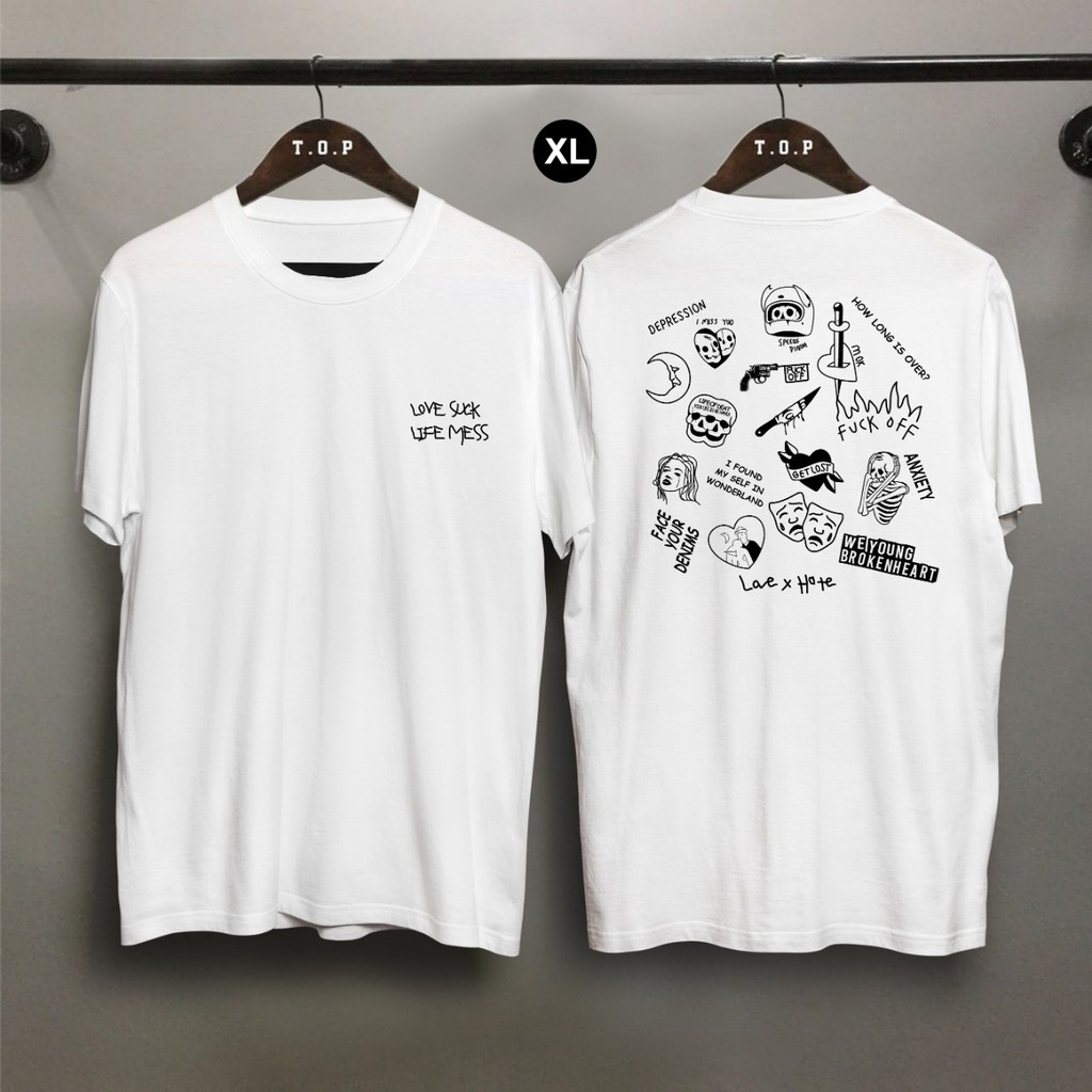 Kaos Distro Love Suck XL  / ATASAN PRIA / ATASAN WANITA / TSHIRT PRIA fortunato prospero