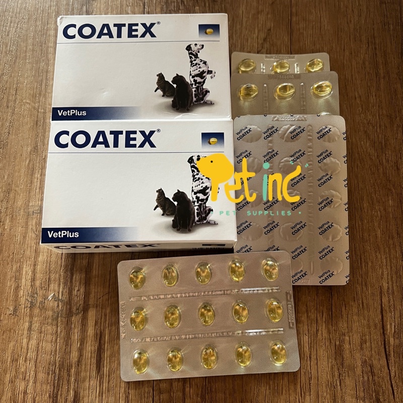 VetPlus Coatex for Hair and Skin Care for Dogs and Cats in Capsules - harga per 1 PCS