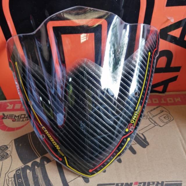 Visor Vixion Winshield Vixion Nvl Dan Nva Karbon Merk VND Original