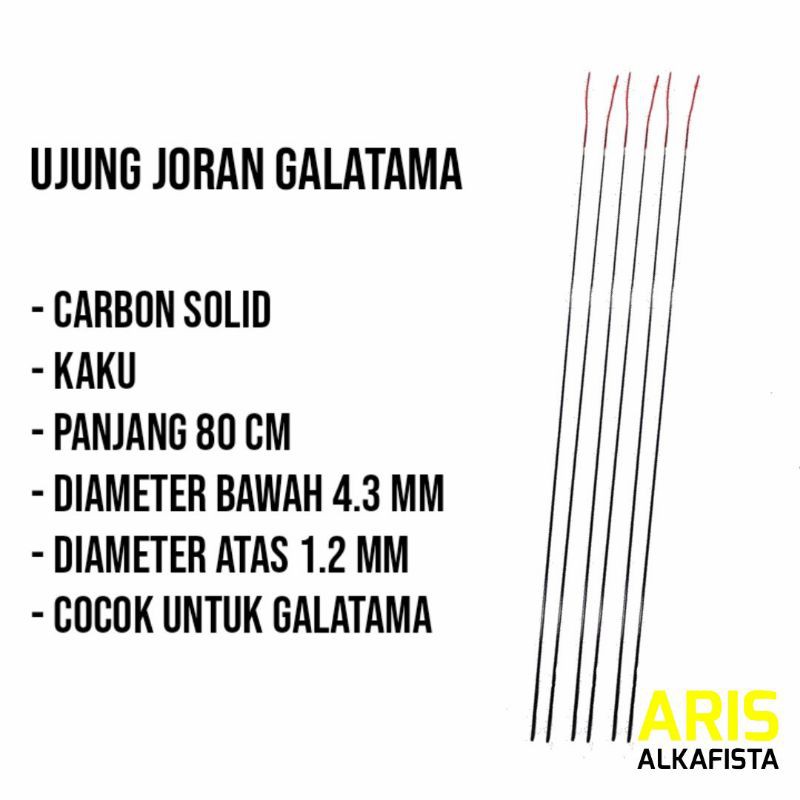 Ujung Joran Galatama Carbon Solid 80 Cm