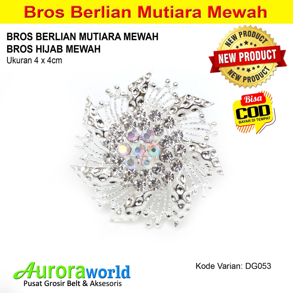 Auroraworld Bros Cantik Bros Mutiara Mewah Pearl Brooch