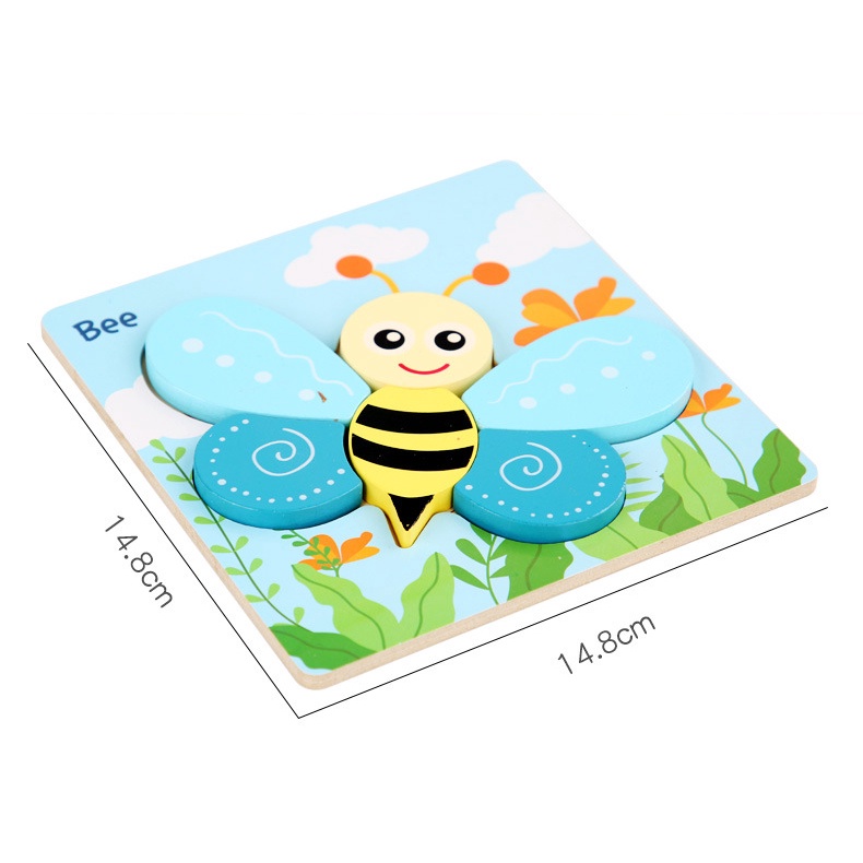 Mainan Edukasi Anak 3D JIGSAW PUZZLE Mainan Puzzle Kayu Anak Belajar