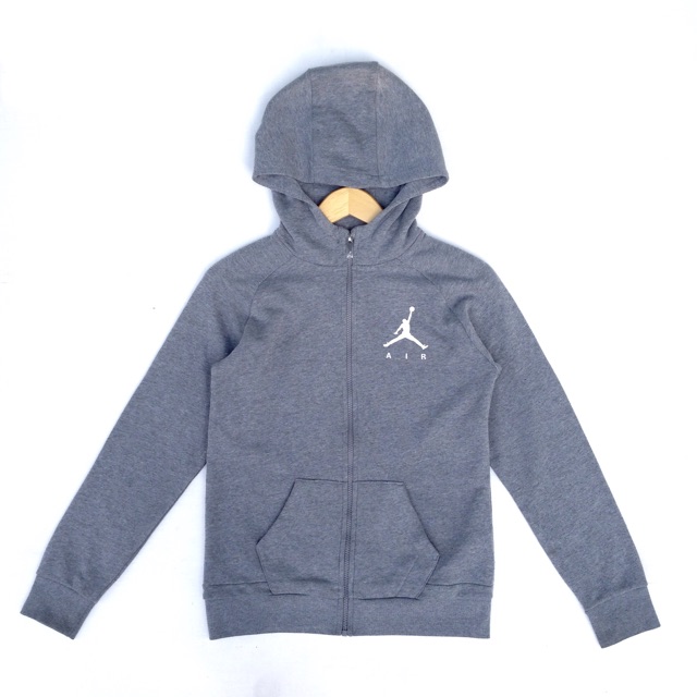 zip hoodie jordan grey