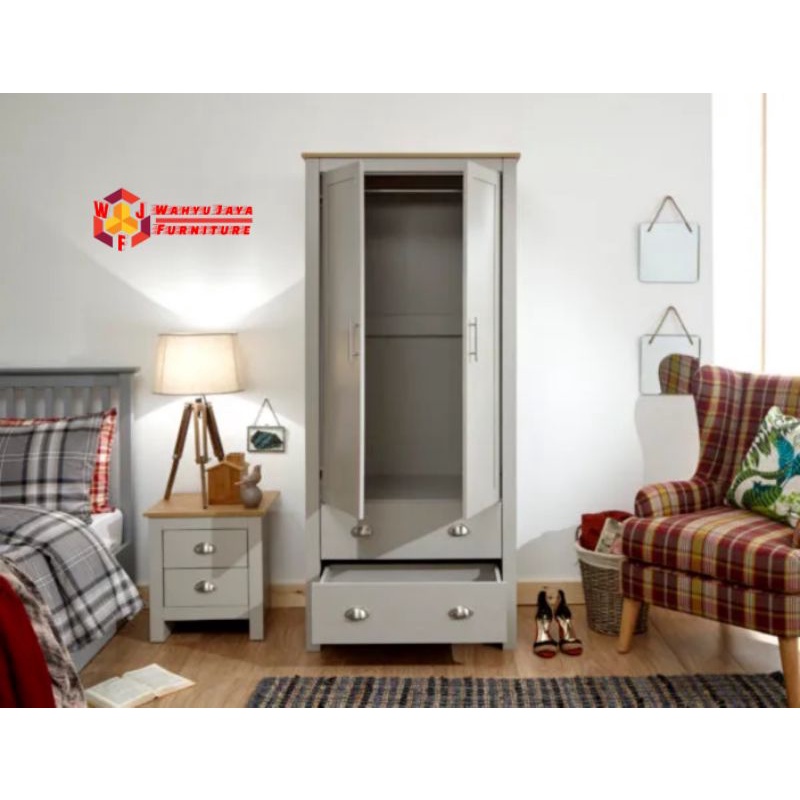 Lemari Pakaian Minimalis 2 Pintu