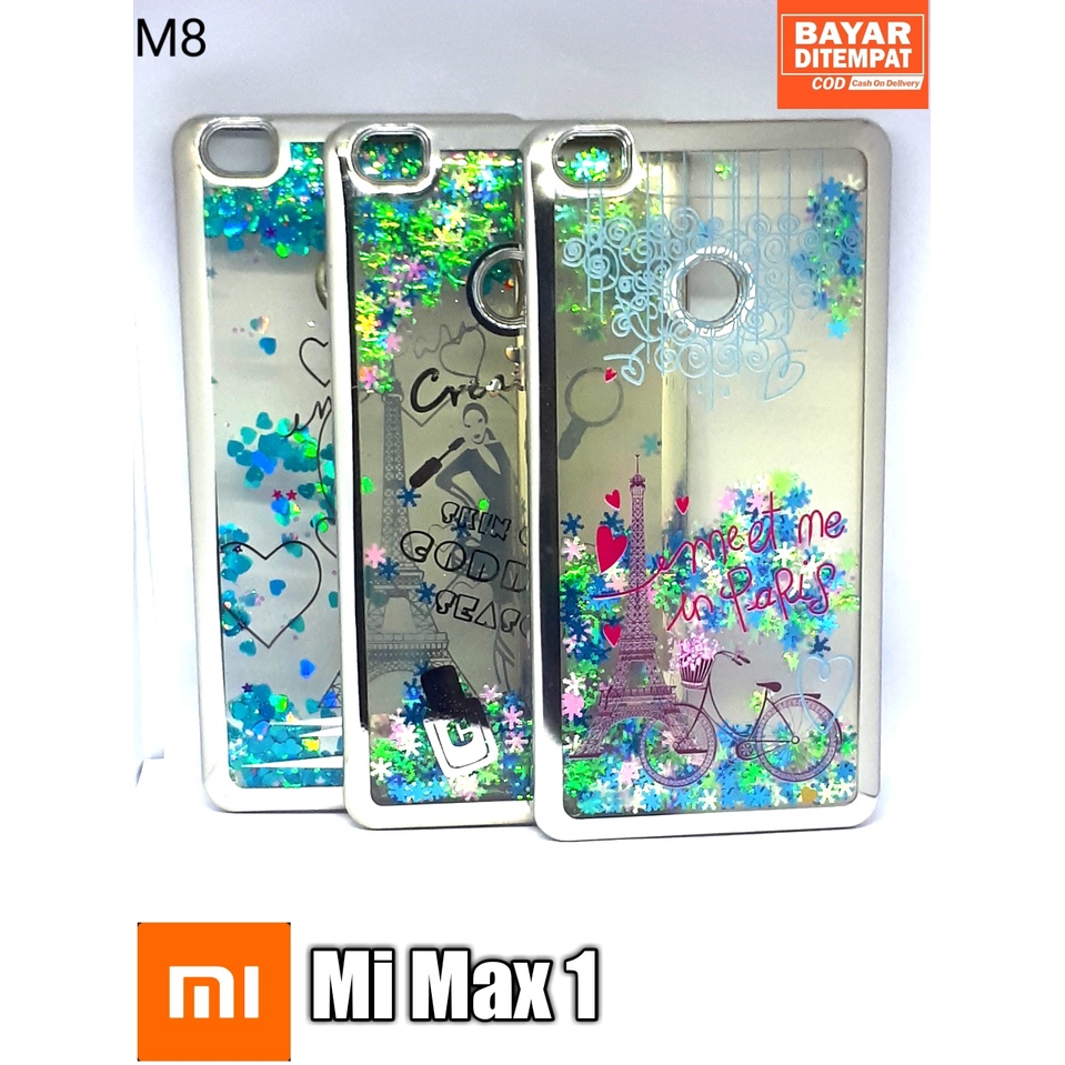 Case water gliter shinning chroom xiaomi mi max 1