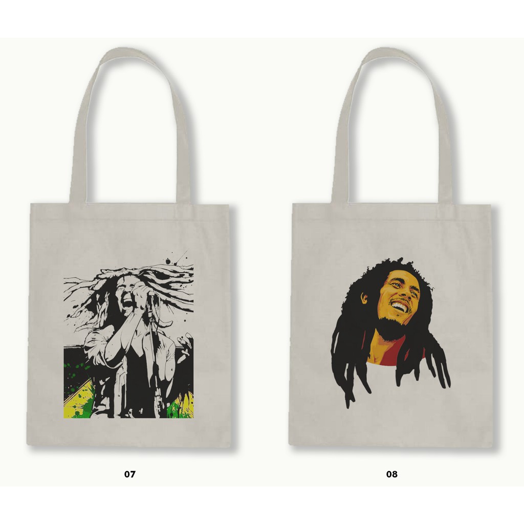 TOTE BAG BLACU 30X40 - BOB MARLEY