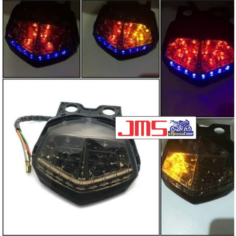 lampu stop led kawasaki ninja 250 karbu dan kawasaki ninja rr new plus sen pnp