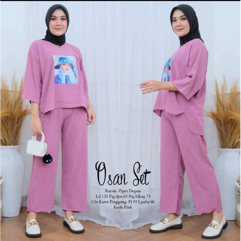 NELA SET / SETELAN CRINKLE / SET WANITA