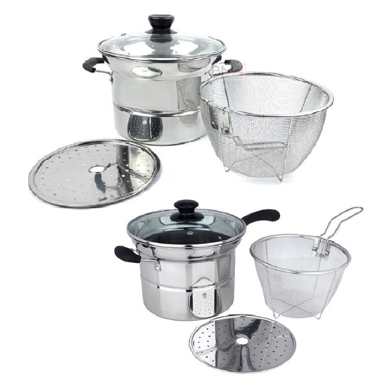 PANCI 3 IN 1/COOKING POT 3 IN 1/DEEP FRYER/PANCI KUKUS,GORENG,REBUS/PANCI MULTIFUNGSI PANCI MIE