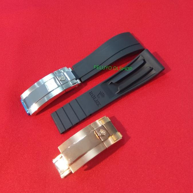 Strap Rubber Rolex | Tali Jam Rolex + Buckle Terbaru