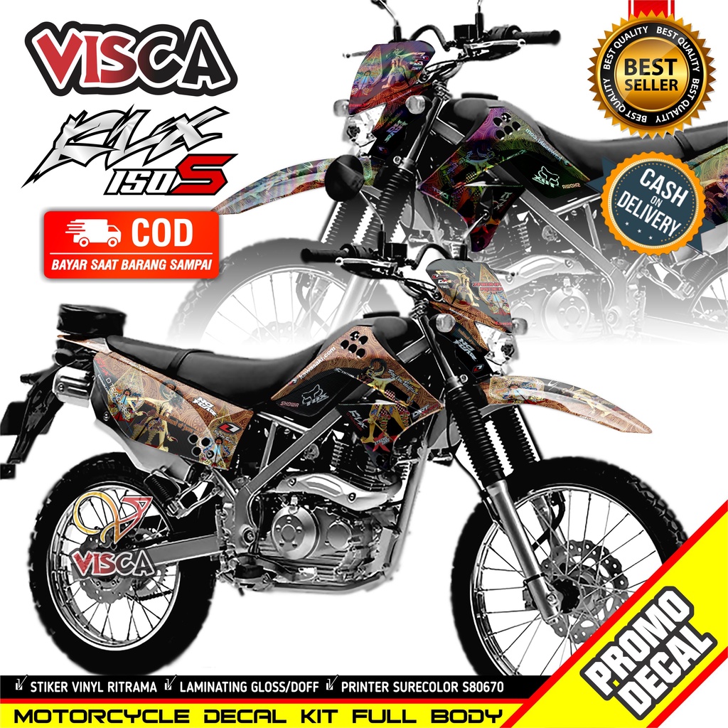 Stiker Klx 150 S Decal Klx Stiker Klx Decal Klx Hologram decal klx s 150 lama Decal Klx 150 S Fullbo