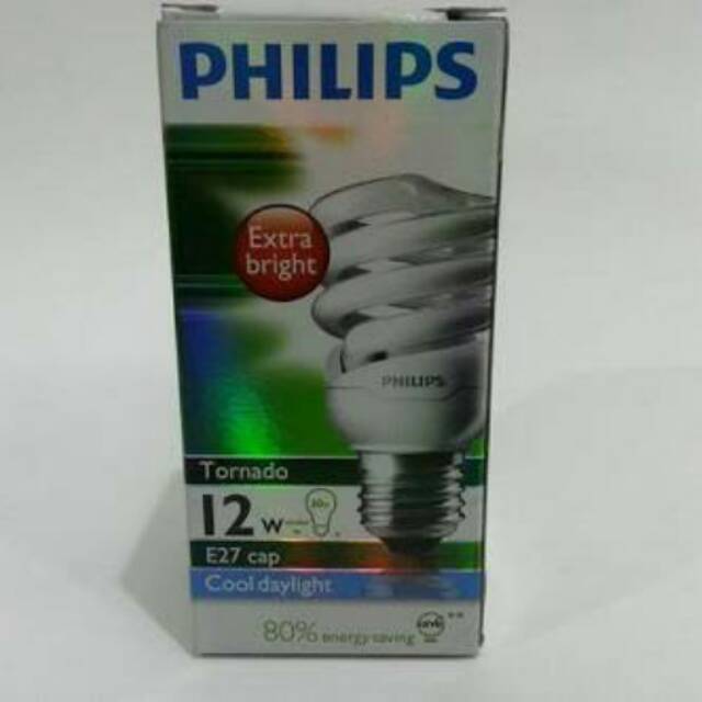 LAMPU PHILIPS TORNADO 12 WATT PUTIH