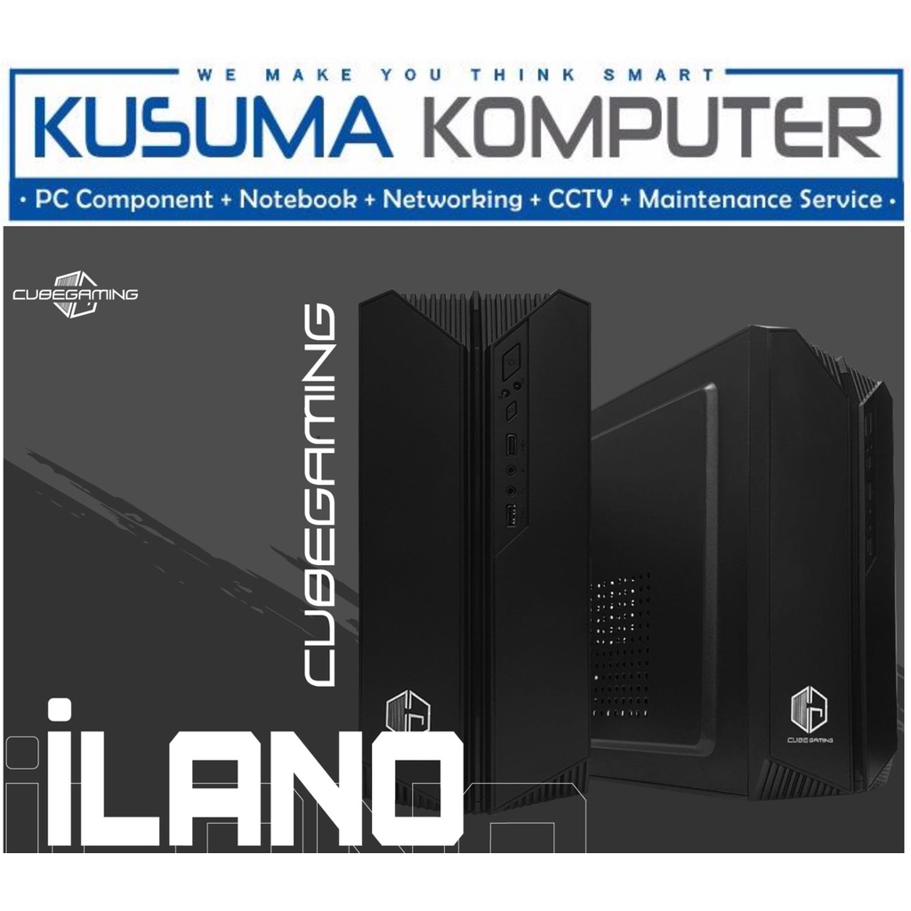 Cube Gaming ilano + PSU 500W Casing PC