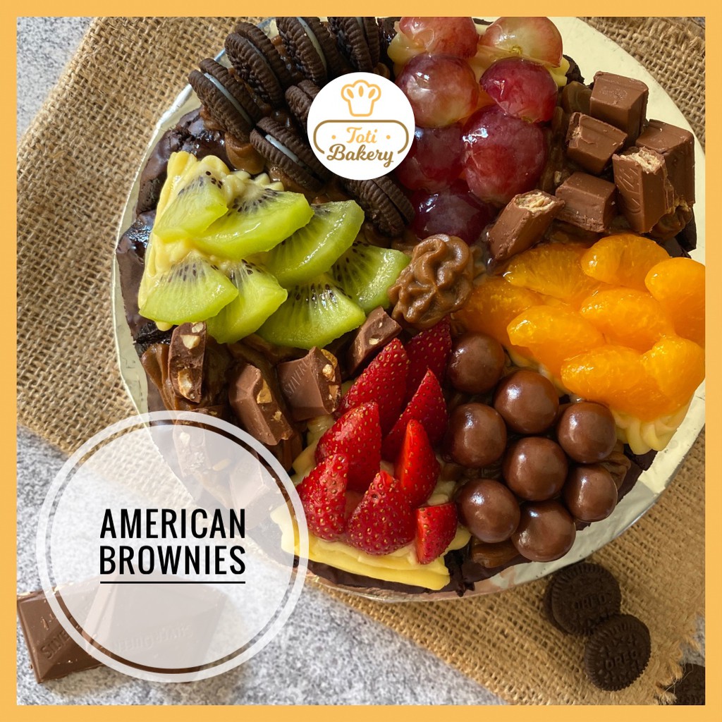 

American Brownies Toti Bakery - Brownies Panggang - Brownies Cokelat