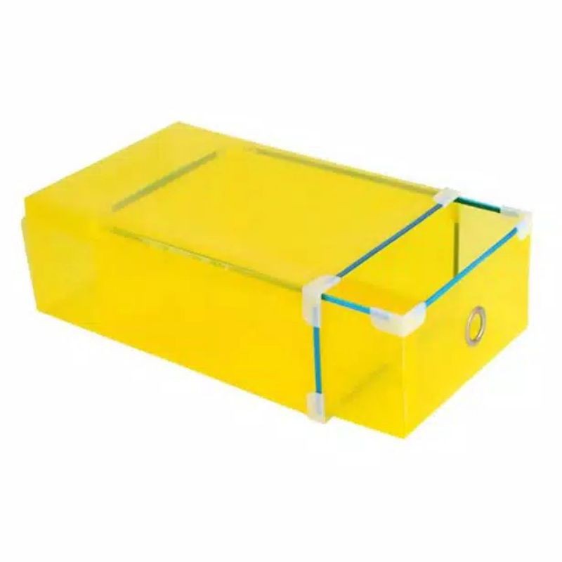 Kotak Sepatu Transparan Kuning